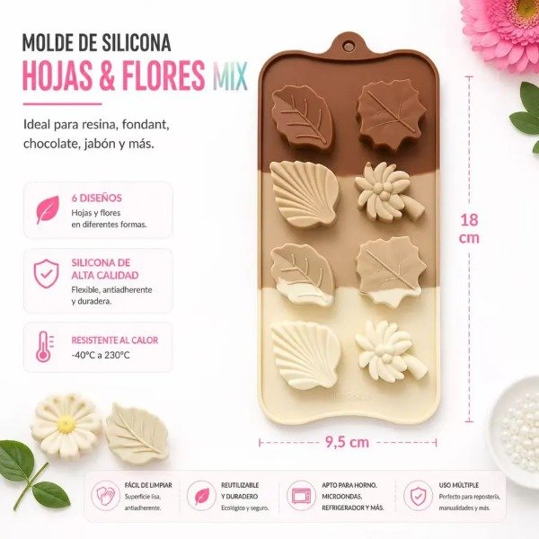 Producto - Molde hojas x8