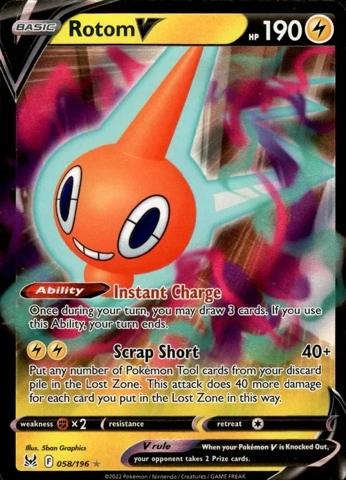 Producto - Rotom V - 058/196 - Lost Origin - Holo