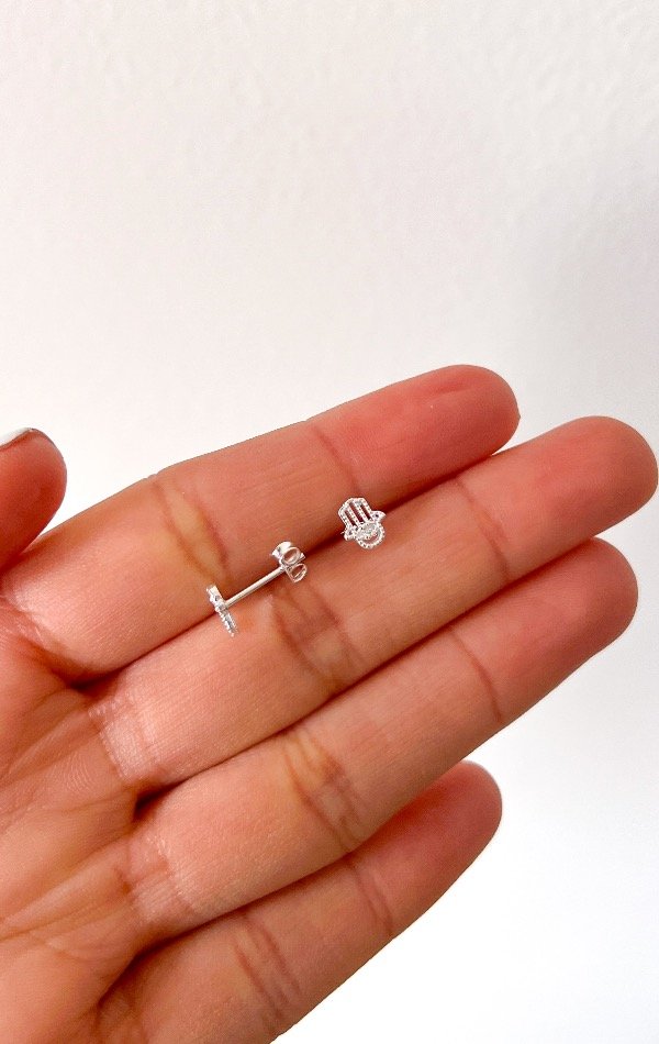 Producto - Arito mano de Fátima unidad (plata 925)