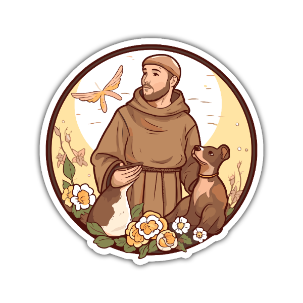 Producto - Sticker Cristianismo 7 San Francisco de Asís