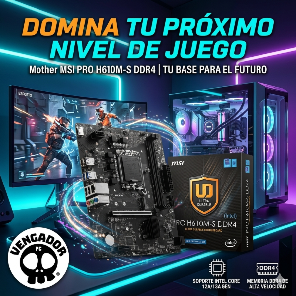 Producto - Mother MSI PRO H610M-S DDR4 (Intel)