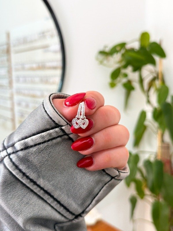 Producto - Cubanitos acero blanco corazón cúbics rositas