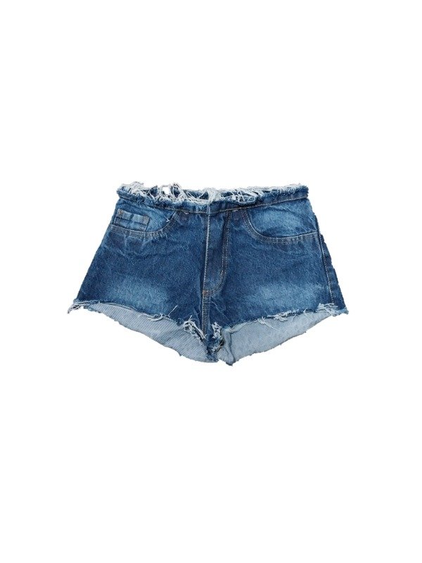 Producto - Short de jean corto con cintura deflecada Art Ego bajo - 1