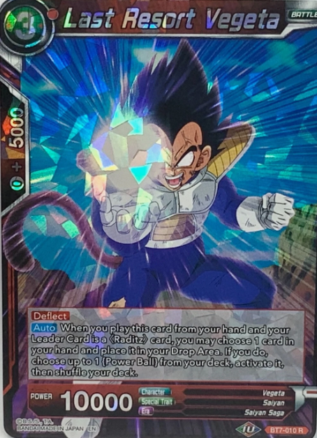 Producto - BT7-010	Last Resort Vegeta FOIL - ASSAULT OF THE SAIYANS