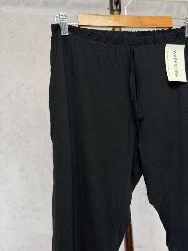 Producto - PANTALON BAIC NEGRO LINO ELASTIZADO - 1