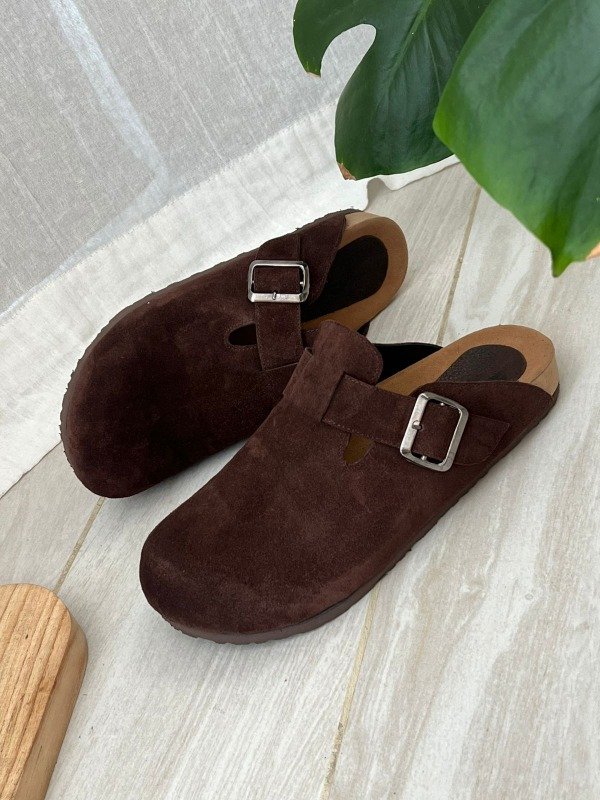 Producto - Pepas Birk Chocolate Gamuza 38