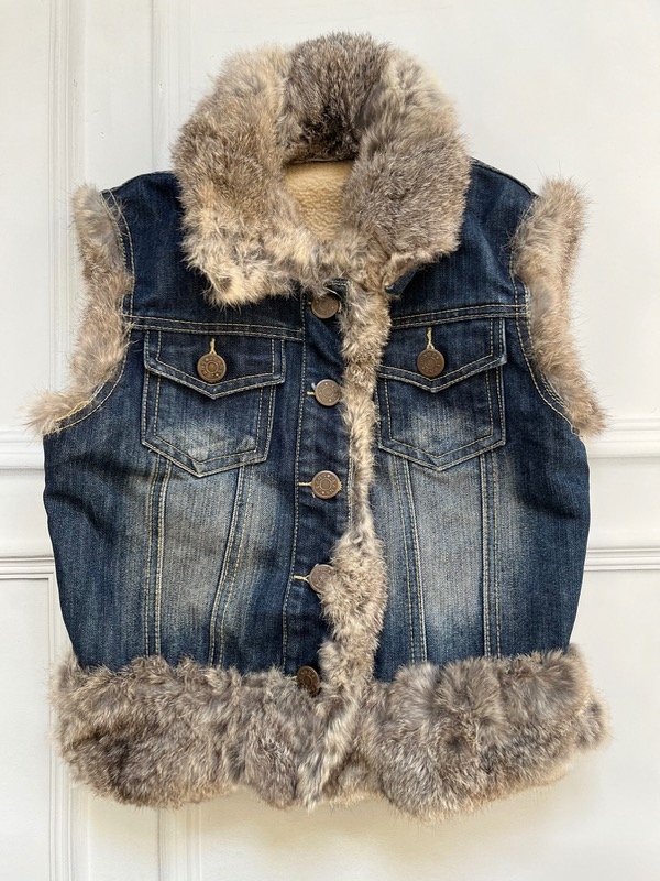 Producto - Chaleco Denim Fur Talle S