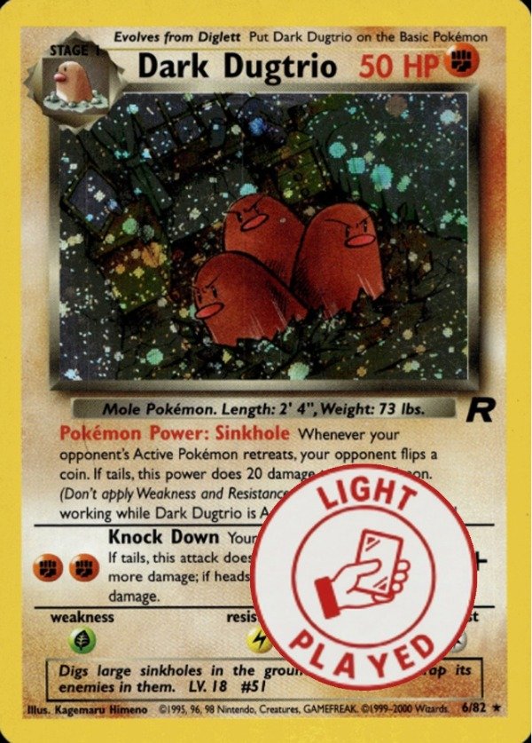 Producto - Dark Dugtrio (6/82) [Team Rocket Unlimited] LIGHT PLAYED