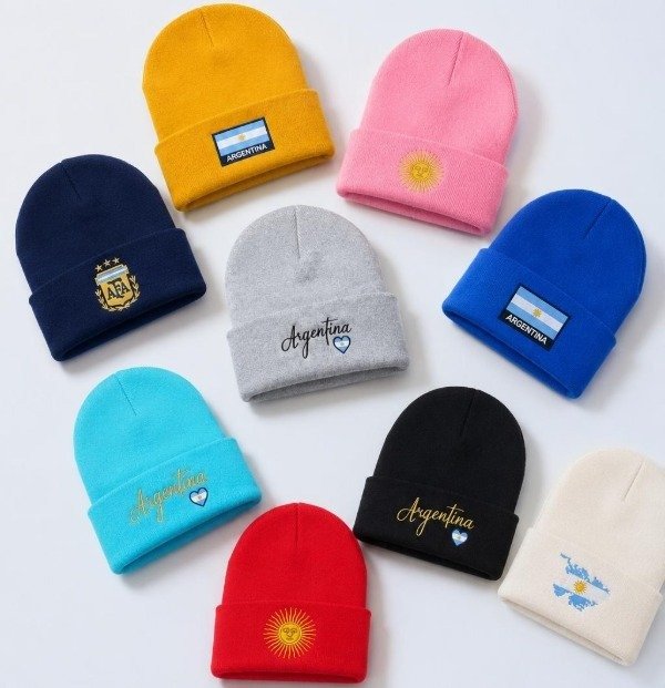 Producto - Gorro de lana doble Argentina (Varios Modelos y colores)