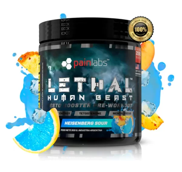 Producto - Lethal Human Beast 30 Serv Painlabs Pre entreno Testo Booster