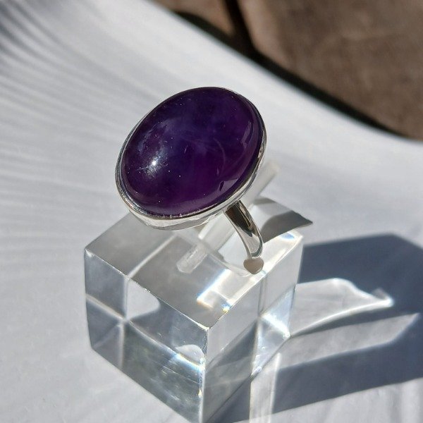 Producto - Anillo Plata 925 amatista - Talle 14,5