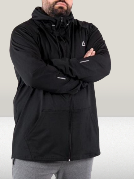 Producto - Campera térmica negra con capucha