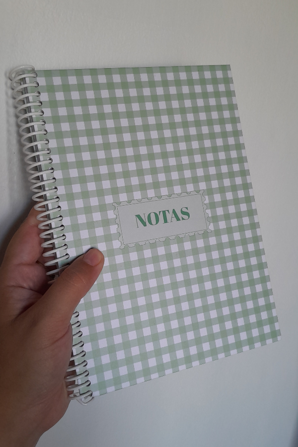 Producto - A5 CUADRI VERDE- LISO