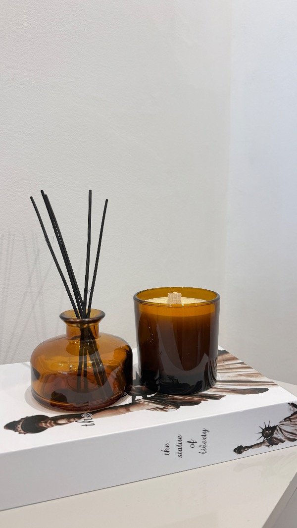 Producto - Envase Botánico + Vela Ambar