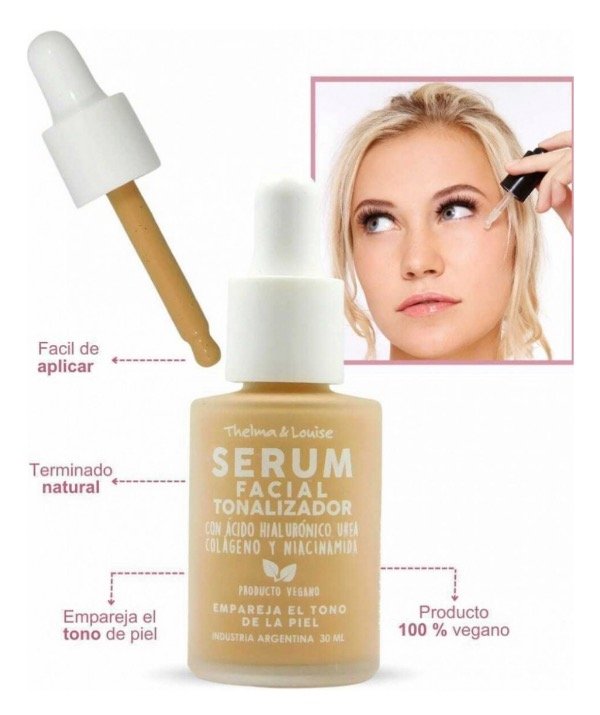 Producto - Serum facial tonalizador con ácido hialuronico,urea,colageno y niacinamida