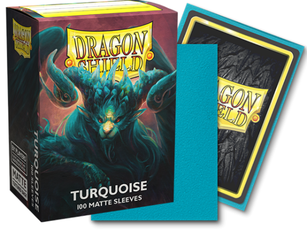 Producto - Dragon Shield TURQUOISE Matte Folios x 100 Tamaño Standard (POKEMON/MAGIC)