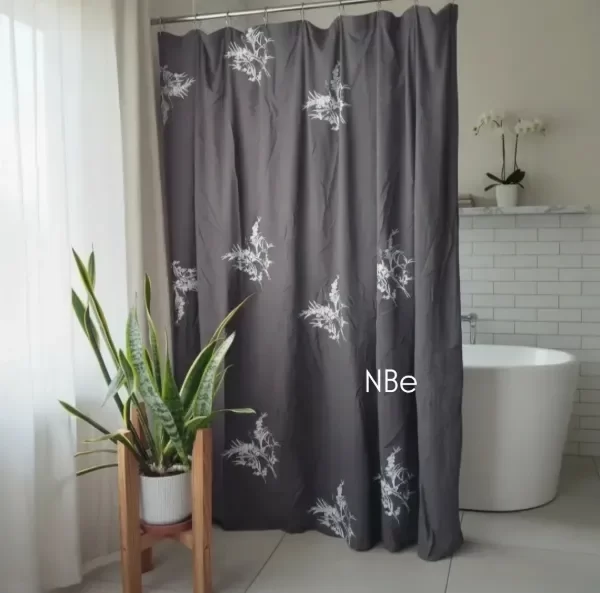Producto - Cortina de baño gris claro