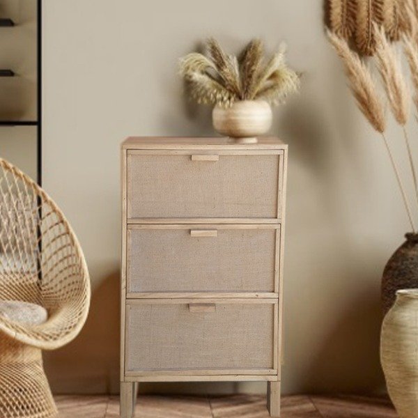 Producto - Cómoda cajonera fibras naturales