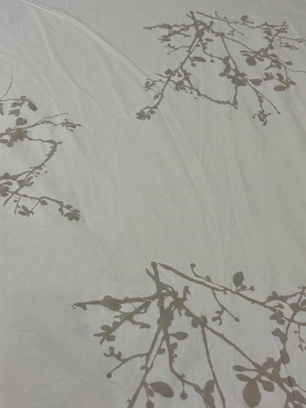Producto - Tussor estampado nuevo dibujo beige - 1