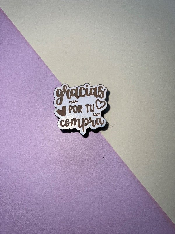 Producto - Sello gracias por tu compra corazones