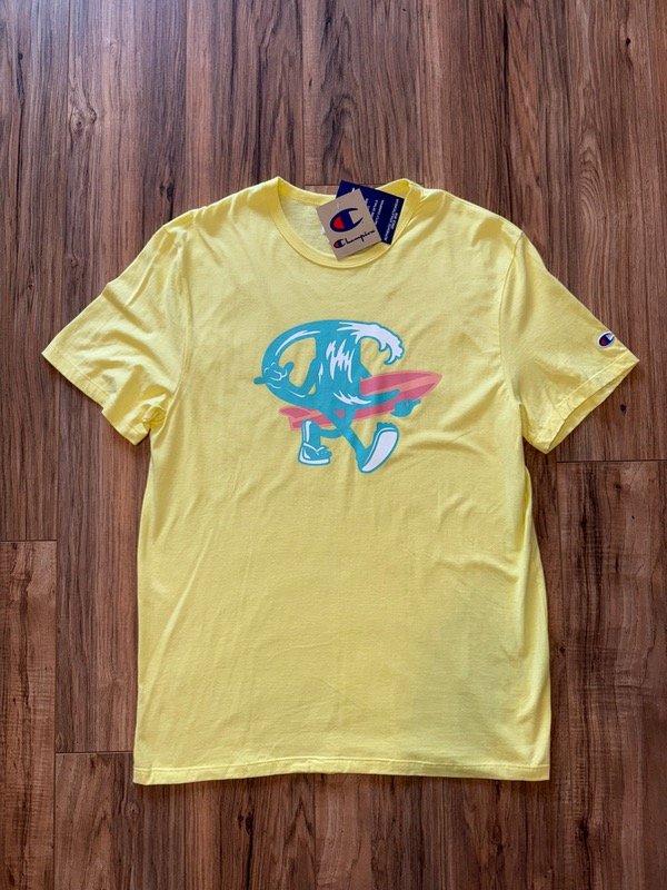 Producto - REMERA CHAMPION HOMBRE T.M AMARILLA