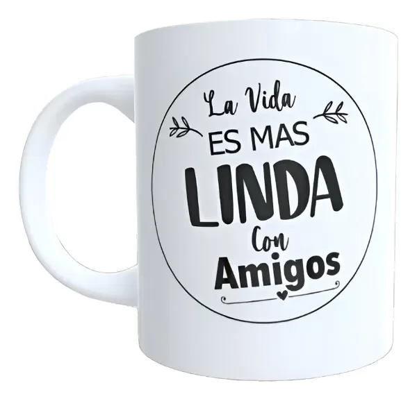 Producto - Taza - Dia del amigo 24 la vida es mas linda con amigos - 0