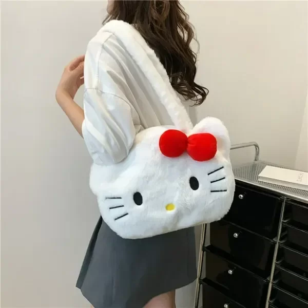 Producto - Bolso grande peludito - Hello Kitty