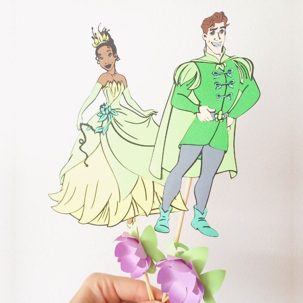 Producto - Set Cake Topper La Princesa y el Sapo
