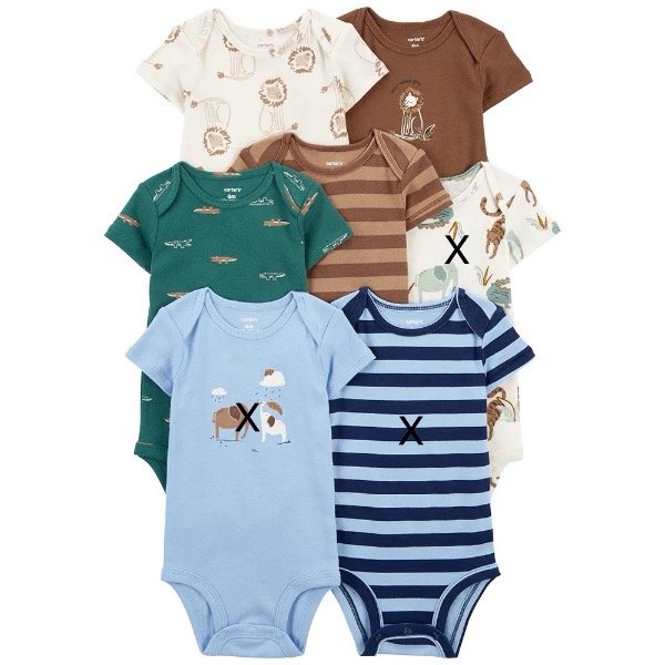 Producto - Pack carter's 4 Bodys Zooo
