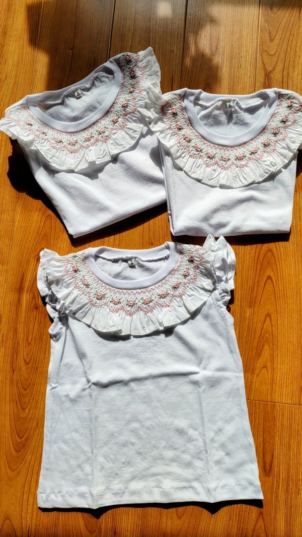 Producto - Remera CANDE sin manga( bordado rosa viejo) - 4