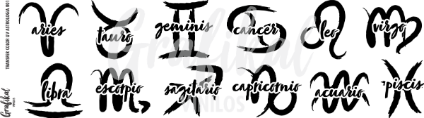 Producto - Transfer Color UV Astrología 001