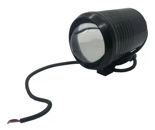 Producto - faro led moto 10w 12 x 10cm con lupa y carcaza