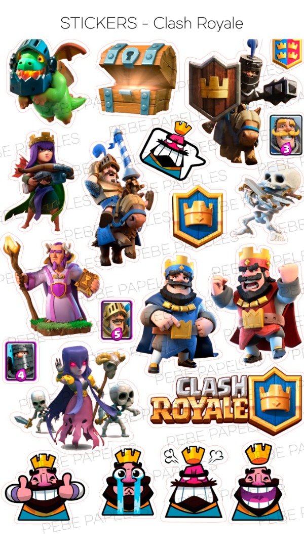 Producto - Stickers Clash Royale