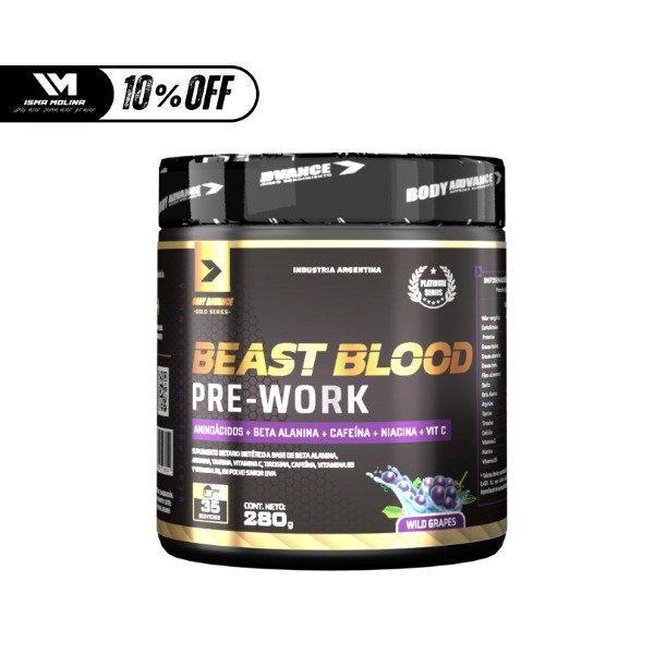 Producto - BEAST BLOOD PRE ENTRENO BODY ADVANCE - 280 G