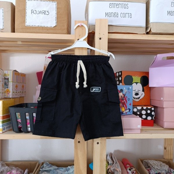 Producto - TALLE 4 - Bermuda de bengalina cargo