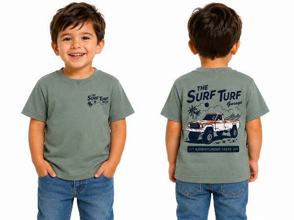 Producto - REMERAS ALGODÓN BEBÉ DOBLE ESTAMPA SURF TURF - 0