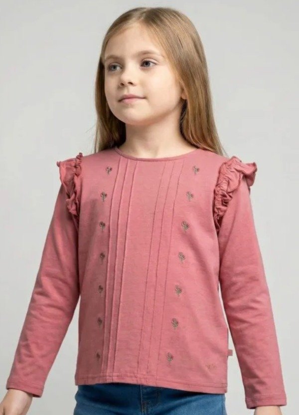 Producto - Remera Coniglio flores bordadas
