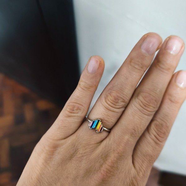 Producto - Anillo corazón esmaltado (#751)