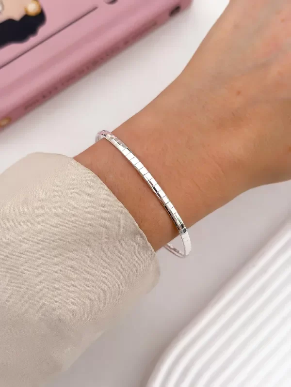 Producto - Pulsera Silver Rígida Lilian