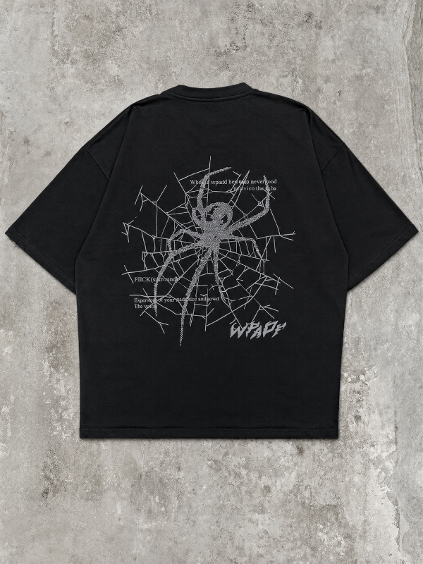 Producto - Remera Boxyfit Araña Negra