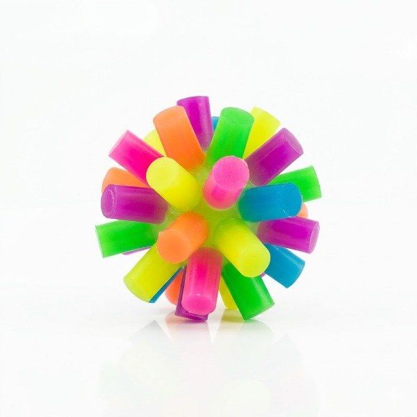 Producto - Pelota con Pinchos Luminosa LED para Perros - Juguete Interactivo 7cm