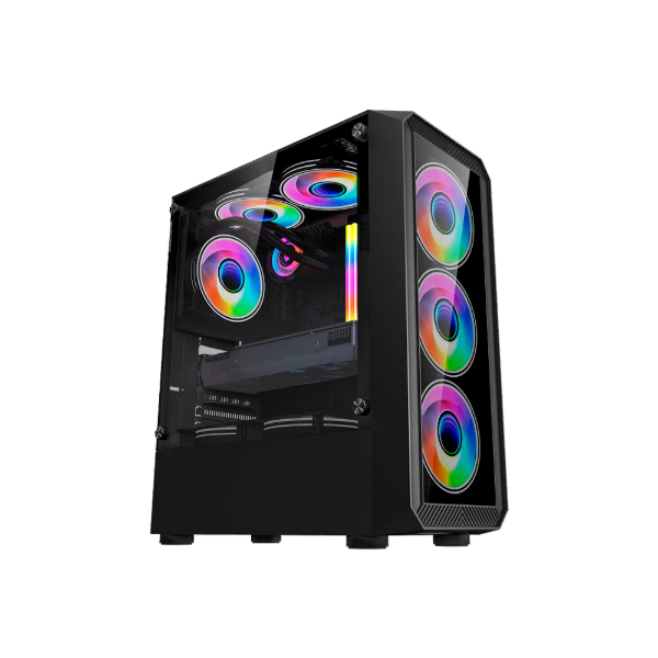 Producto - GABINETE GAMER ZENEI C8323 BLACK ATX 4 FANS