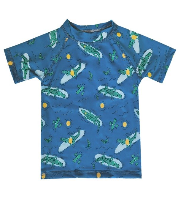 Producto - Remera UV m/c - Cocodrilo azul