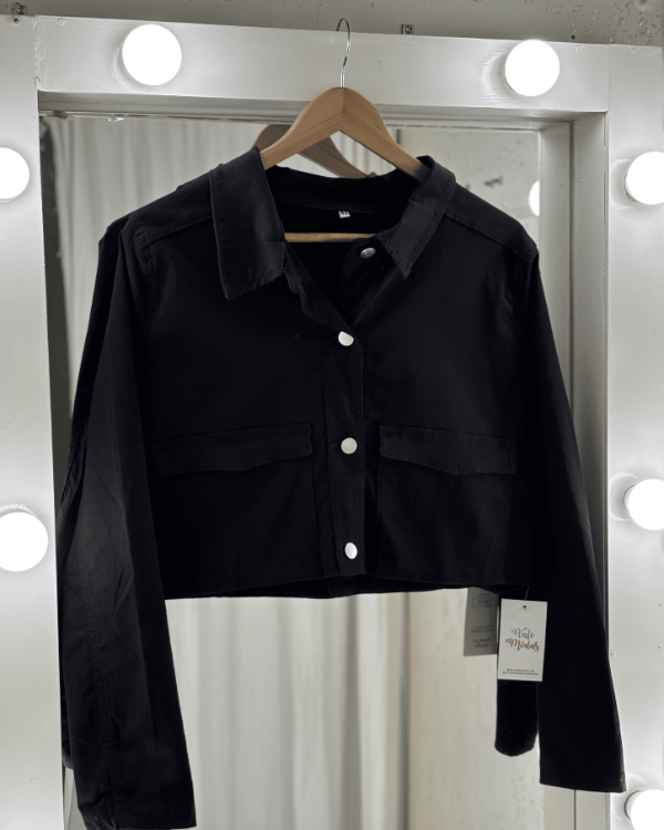 Producto - Campera Jeans Elastizada Negro