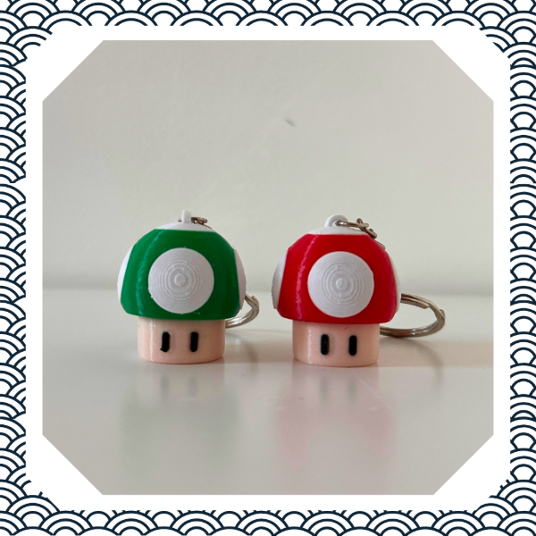 Producto - Clicker Hongo Mario - Llavero Antiestrés Gamer