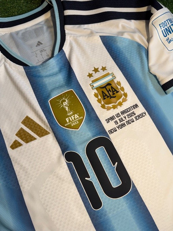 Camiseta titular final Argentina mundial 2026 climacool+ (Messi 10) — imagen 3
