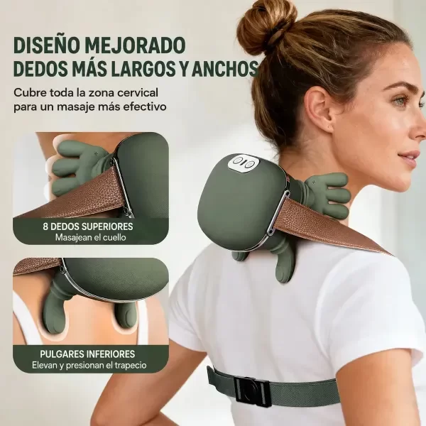 Producto - MASAJEADOR CERVICAL PARA CUELLO CON CALOR PARA ESPALDA HOMBROS RECARGABLE VIRAL - 2