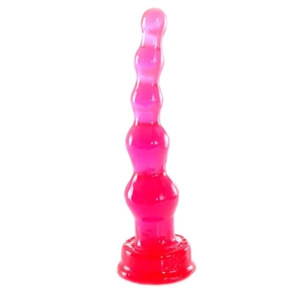 Producto - Macizo Anal Inexpulsable Color Rojo 15 CM Real Skin