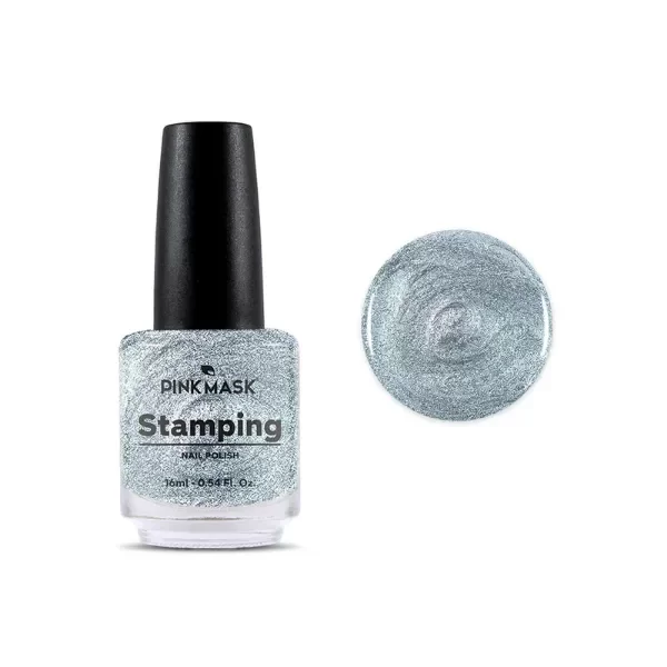 Producto - Esmalte Para Stamping Pink Mask - Plateado