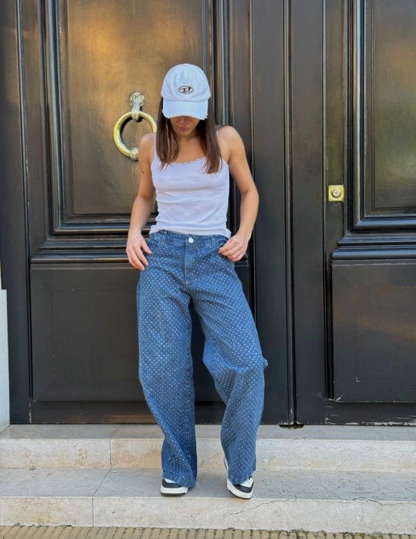 Producto - PANTALON ROSS RECTO BRILLOS